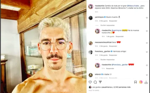 Felipe Ríos sorprende con drástico cambio de look.(2)