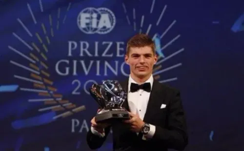 Max Verstappen galardonado en la Gala de la FIA.