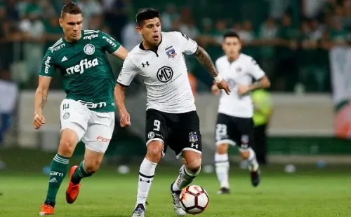 Esteban Pavez jugó ante Palmeiras en cuartos de final en la Libertadores 2018. Foto: Agencia Uno