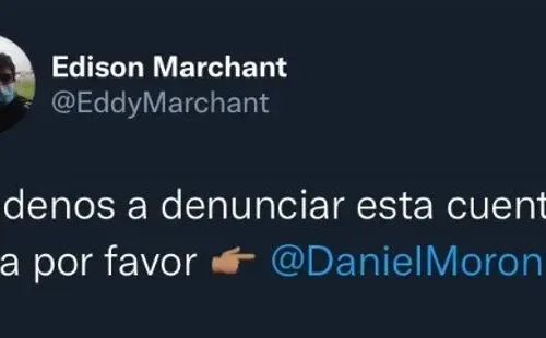 El vicepresidente de Blanco y Negro realizó la denuncia por las redes sociales