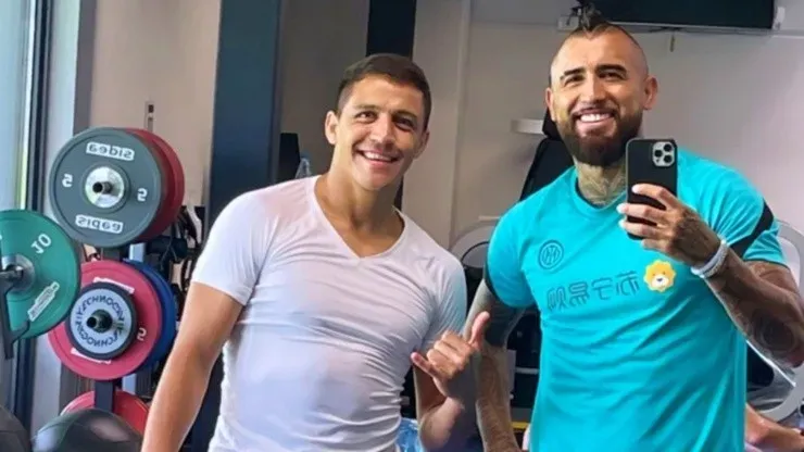 Alexis Sánchez Arturo Vidal Inter Bologna Serie A Italia