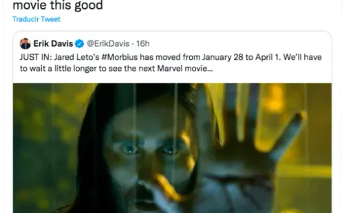 Actor de Maze Runner se burla por sexta postergación del estreno de Morbius.