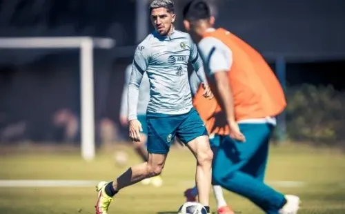 Diego Valdés ya entrena en las Águilas de América | Foto: Twitter