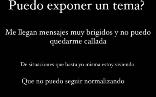 Rocío Toscano expone a su ex pareja como un “papito corazón”.(1)