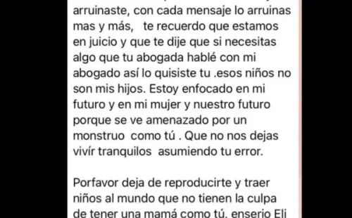 Rocío Toscano expone a su ex pareja como un “papito corazón”.(8)