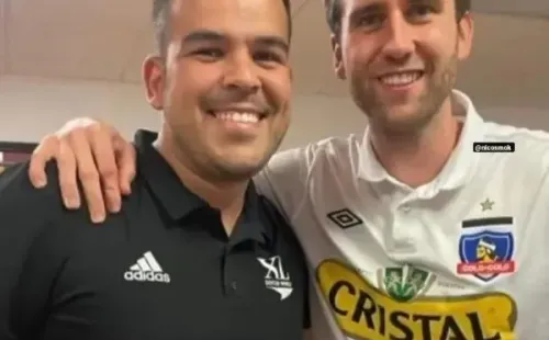 Hace apenas unas semanas Neville Longbottom se dejó ver con la camiseta de Colo Colo.