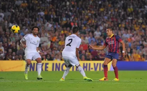 La vaselina de Alexis al Real Madrid maravilló a todo el mundo. Foto: Getty.