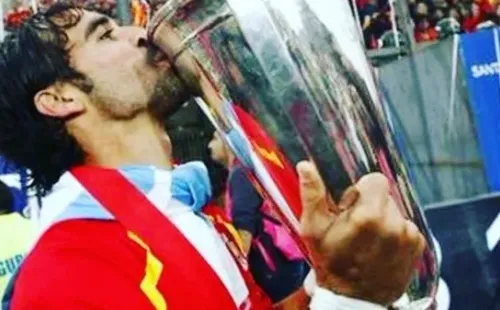 Sebastián Jaime campeón con Unión Española en 2013 | Foto: Captura.