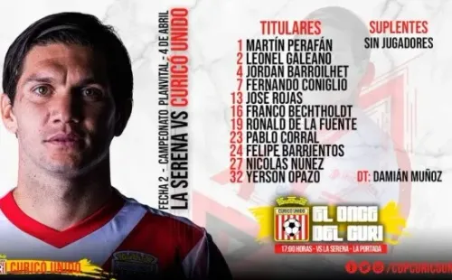 La recordada formación de Curicó ante La Serena sin suplentes.