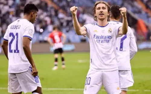 Luka Modric abrió el marcador con un auténtico golazo. (Foto: @RFEF)