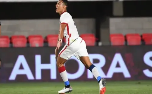Marcelo Herrera puso el único gol del partido en una bonita acción colectiva. (Foto: San Lorenzo)