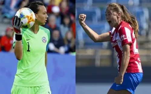 Christiane Endler y Estefanía Banini, que 10 años atrás ganaban la Copa Libertadores con Colo Colo, hoy integran el once ideal del mundo para la FIFPro. Foto: Agencia Uno/Getty Images