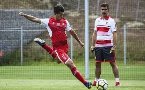 Villagrán en su paso por Sporting de Braga en Portugal | Foto: Instagram.