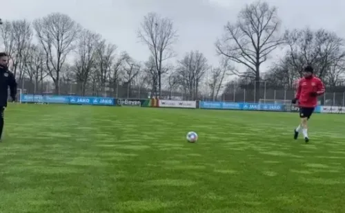 El trabajo fue mostrado en las redes sociales del club.