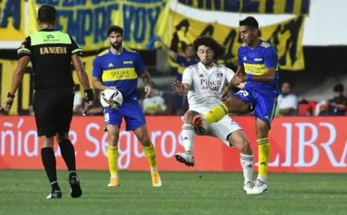 En pleno partido entre Colo Colo y Boca Juniors, el defensor Marcos Rojo sufrió un robo en su domicilio. Hasta ahora hay solo un detenido. Foto: Boca Juniors