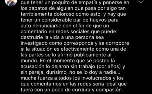 Juan Pedro Verdier entrega apoyo a Iván Cabrera y no oculta su asombro