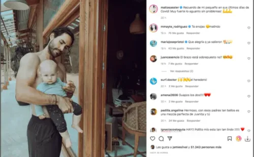 Bebé de Matías Assler y Juanita Ringeling tuvo Covid-19.(1)