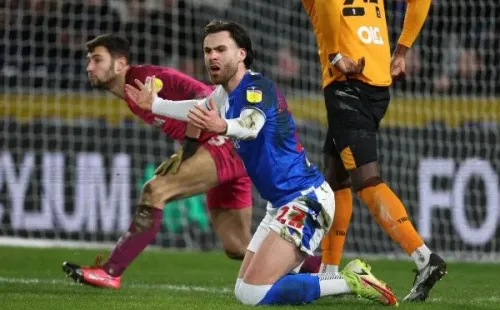 Ben Brereton pidió un penal durante el primer tiempo. (Foto: Getty Images)