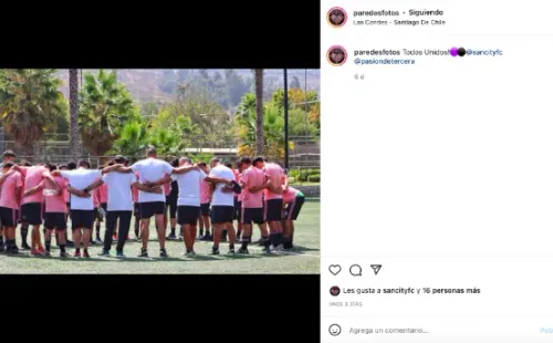 Santiago City se enfoca con todo en el inicio de la temporada 2022 de la Tercera B del fútbol amateur chileno. (Foto: Captura Instagram)