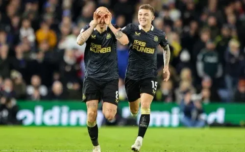 El particular festejo de Jonjo Shelvey