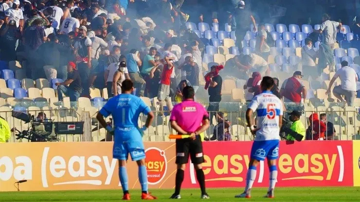 desórdenes violencia hinchas garra blanca cruzados concepcion