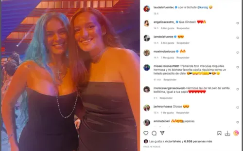 Hija de Cristián de la Fuente aparece junto a Karol G