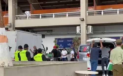 Alexis llegó junto a Charles, Baeza y Vegas.(Imagen: Cristopher Antúnez)