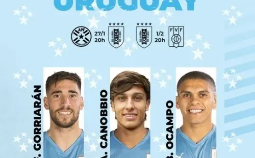 Los nuevos nominados en Uruguay para enfrentar a Paraguay y Venezuela