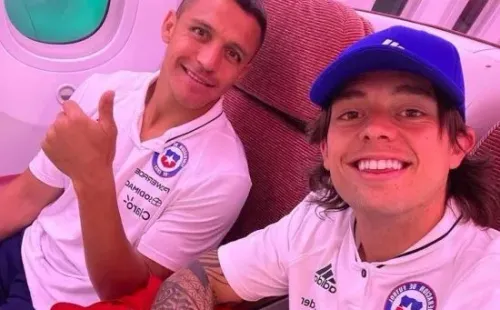 Alexis Sánchez y Joaquín Montecinos están cada vez más unidos en la Roja. Foto: Instagram