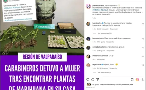 Eduardo Fuentes tuvo hilarante reacción ante operativo de Carabineros.