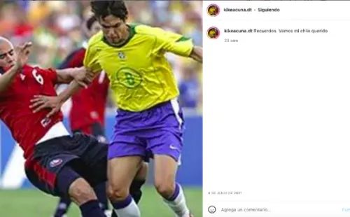 Jorge Acuña conoce de cerca lo que significa representar la camiseta de la selección chilena. (Foto: Captura Instagram Jorge Acuña)