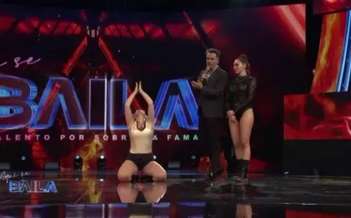 La extraña situación marcó la velada de eliminación en Aquí se Baila.(2)