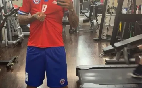 La foto que publicó Arturo Vidal en sus redes sociales.