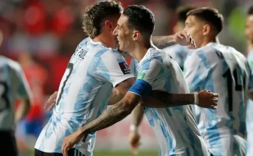 Argentina abrió el marcador contra Chile en Calama. (Foto: Getty Images)