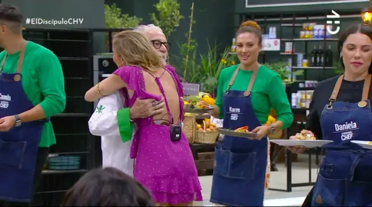 Ennio Carota y Dani Castro viven gracioso reencuentro n El Discípulo del Chef.(1)