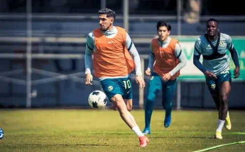 Diego Valdés se lució en el último partido amistoso del América. (Foto: Club América)