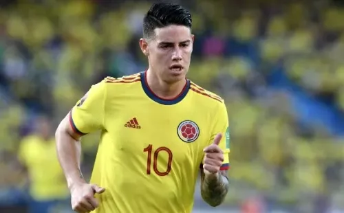 James Rodríguez salió muy molesto del terreno de juego. (Foto: Getty Images)