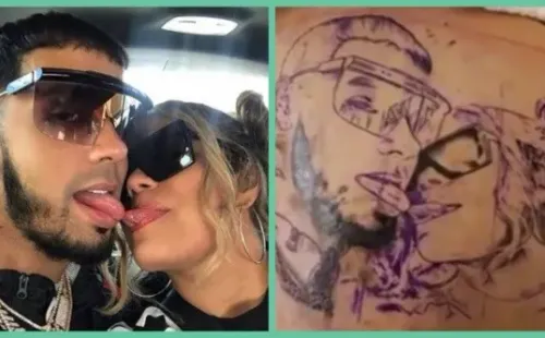 Anuel llora de dolor intentando borrar tatuaje con Karol G