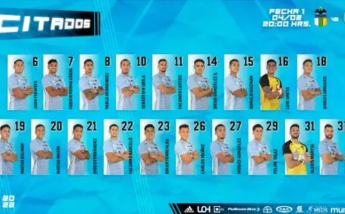 Los citados de O’Higgins contra La Serena por la primera fecha.