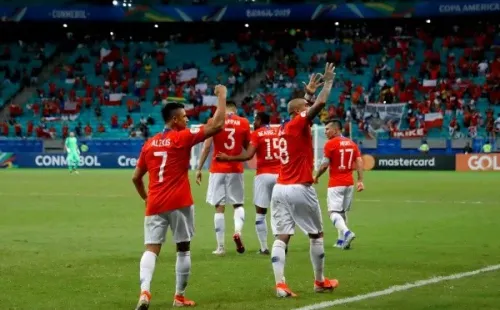 Chile venció a Ecuador por la fase de grupos de la Copa América 2019 en la Arena Fonte Nova en Salvador de Bahía, certamen en el que se despidió en semifinales tras caer 3-0 ante Perú. (Foto: Getty)