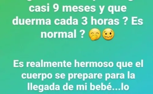 Rosemarie en preocupada por su embarazo en la etapa final.(1)