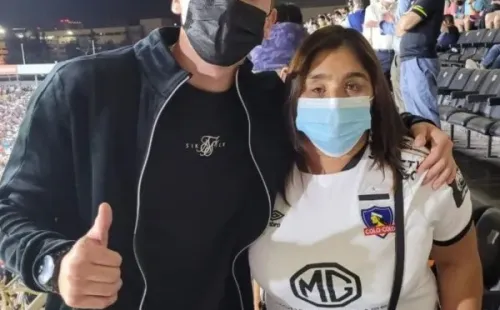 Campillai en el Monumental junto a Luciano Arriagada (CSD Colo Colo)