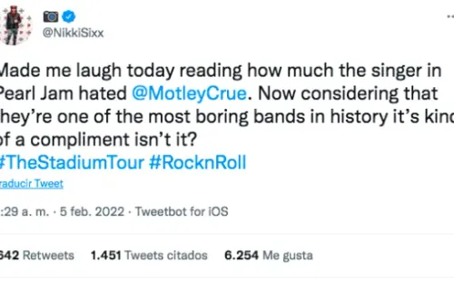 ¿Cómo se detonó el conflicto entre Pearl Jam vs. Mötley Crüe?