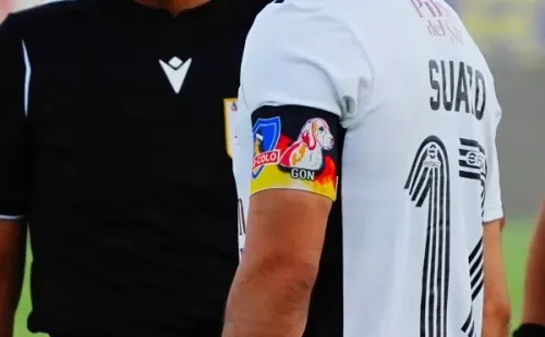 La tierna jineta que usó Gabriel Suazo con el dibujo de su perrito (Foto: Guillermo Salazar)