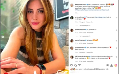 Karen Bejarano lanza emocionante reflexión al cumplir 37 años.(2)