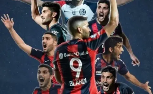 La imagen que publicó Nicolás Blandi confirmando su llegada a San Lorenzo