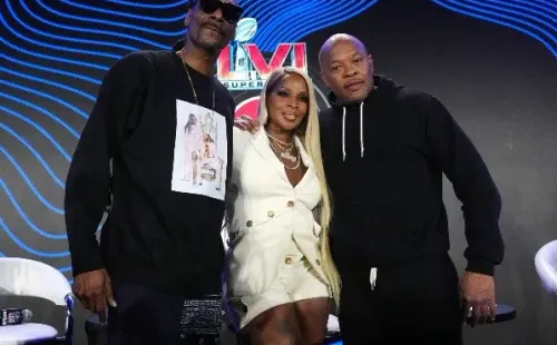 Snoop Dogg, Mary J. Blige y Dr. Dree estarán en el Halftime. (Foto: Getty)