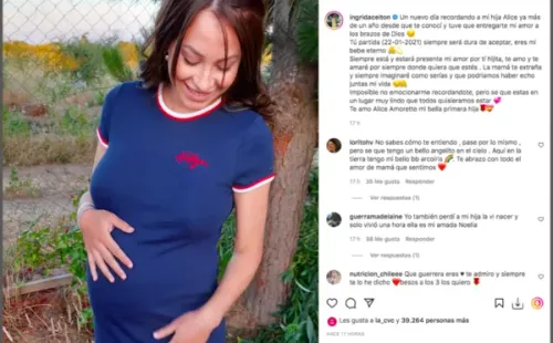 Ingrid Aceitón recuerda a su fallecida hija.