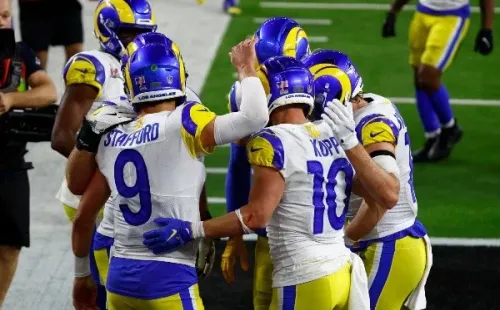 Un TD sobre el final le dio la victoria a los Rams. Cooper Kupp terminó como el MVP del partido. | Foto: Getty Images.