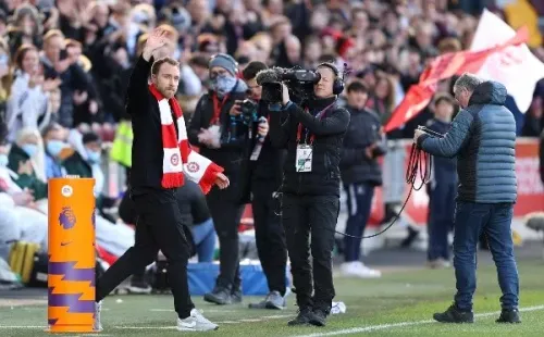 Christian Eriksen se prepara para volver al fútbol con la camiseta del Brentford, que se ubica en el puesto 14 de la Premier League. (Foto: Getty)